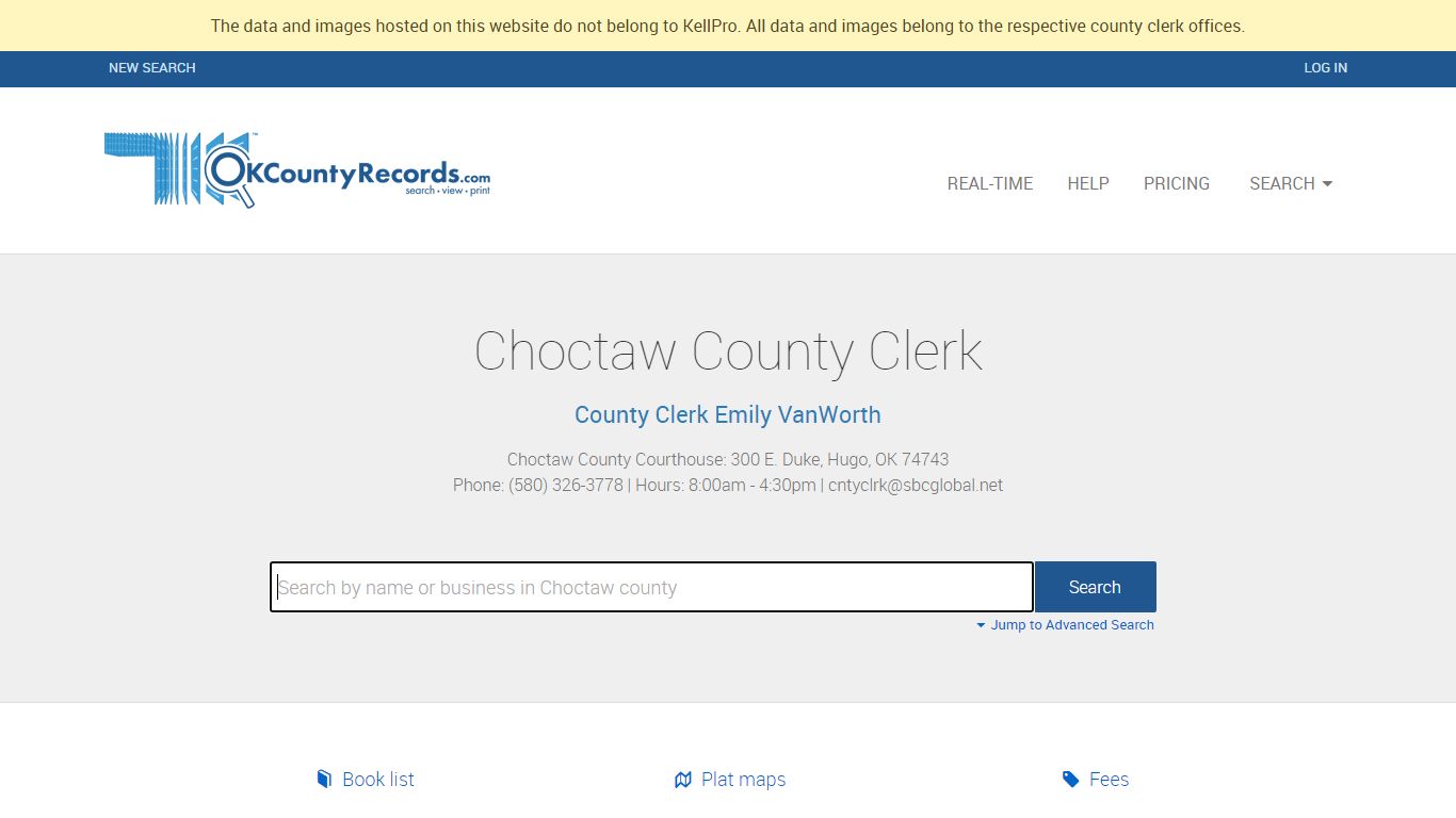 Choctaw County | OKCountyRecords.com | County Clerk Public Land Records ...